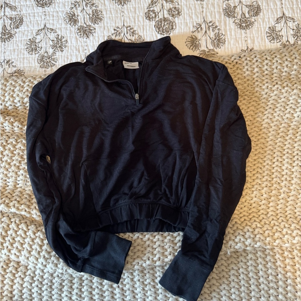 Gymshark Black Quarter-Zip Pullover